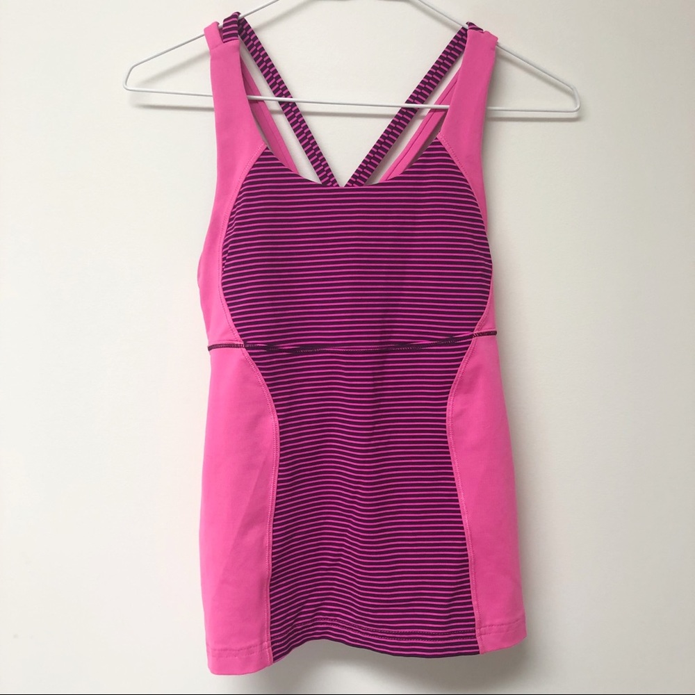 Lululemon Energy Tank in Raspberry Pink - Size 4